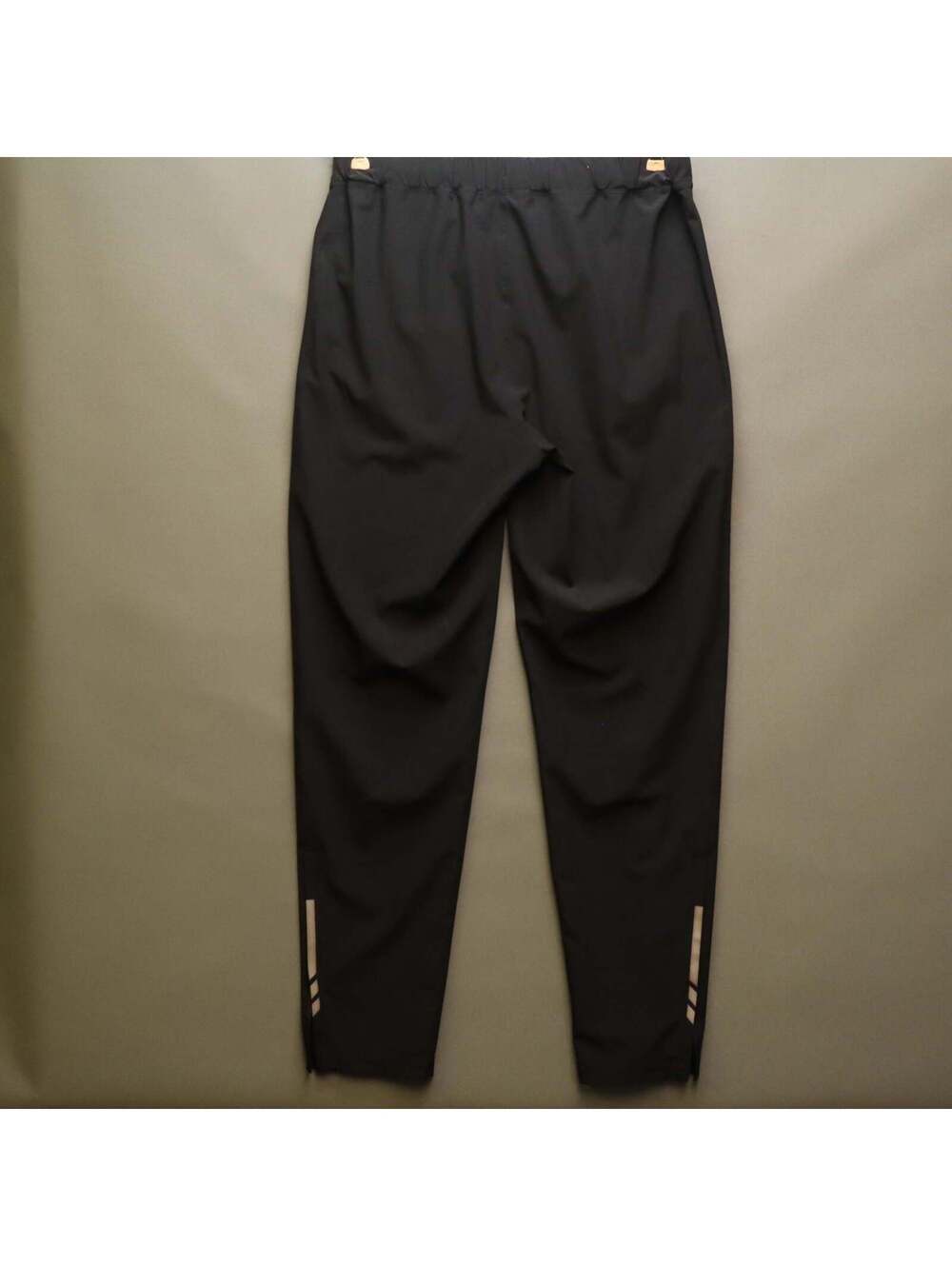 Ideology Mens Black Athletic Jogger Pants Medium Ankle Zip Reflective Strip